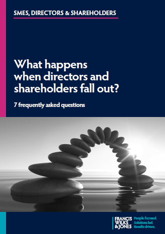 Cover of What happens when directors and shareholders fall out tip booklet